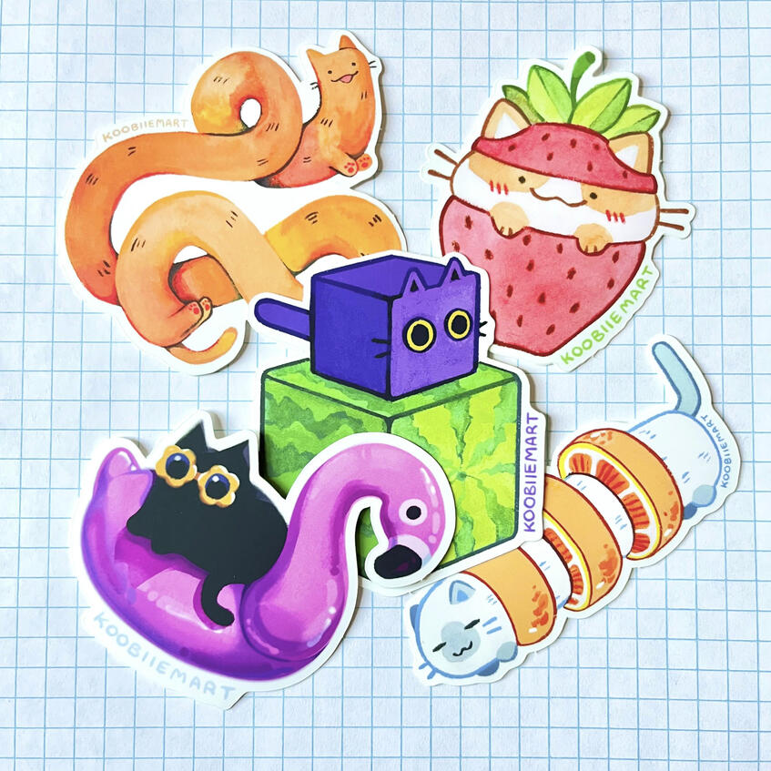 Kitty stickers